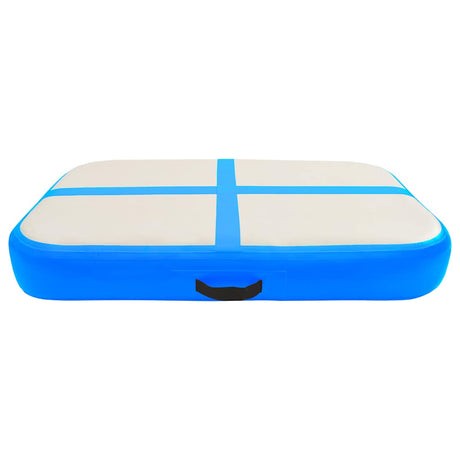 Mat de gymnastique Vidaxl avec pompe gonflable 60x100x20 cm PVC bleu