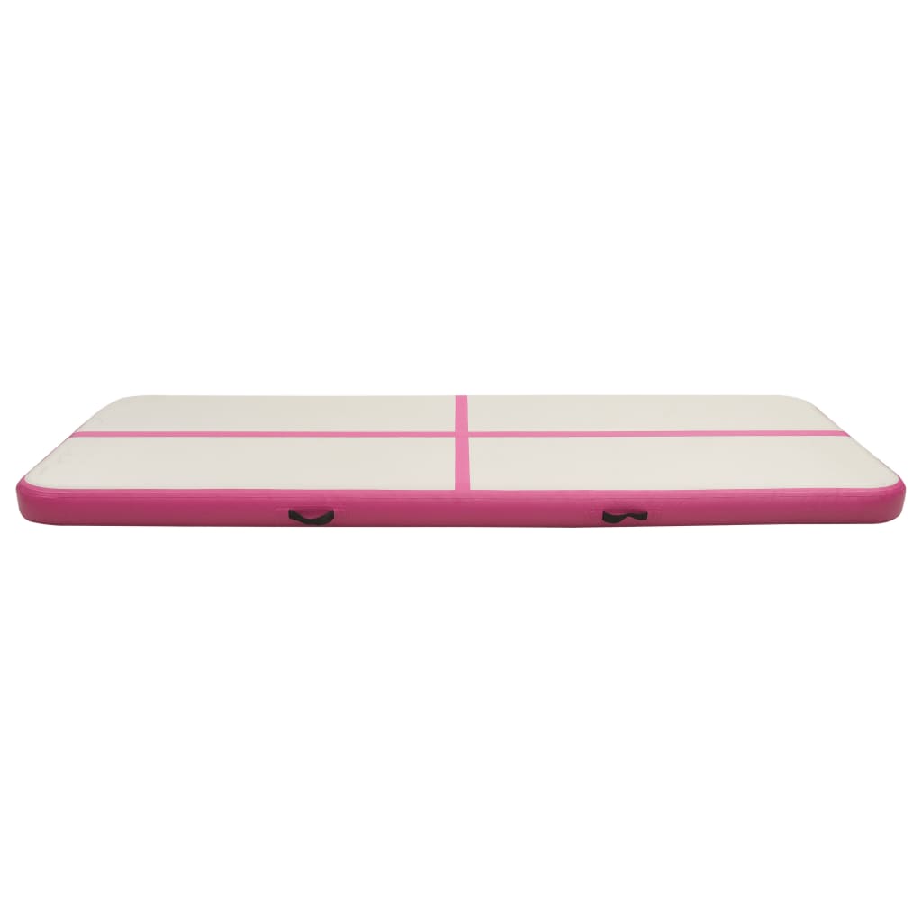 Vidaxl Gymnastiker mat Pompel onflammbar 300x10015 cm Pvc rosa