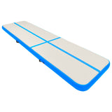 Vidaxl Gymnastics Mat s nafukovacím čerpadlem 600x100x15 cm PVC modrá