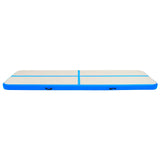 Vidaxl gymnastics mat with pump inflatable 600x100x15 cm PVC blue