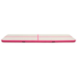 Vidaxl gymnastics mat with pump inflatable 700x100x15 cm PVC pink