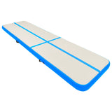 Vidaxl Gymnastics Matte mit Pumpen aufblasbar 700x100x15 cm PVC Blau