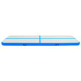 Vidaxl Gymnastics Mat med pump Uppblåsbar 700x100x15 cm PVC Blue