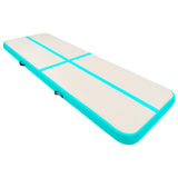 Mat de gymnastique Vidaxl avec pompe gonflable 400x100x20 cm en PVC vert