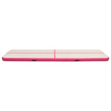 Mat de gymnastique Vidaxl avec pompe gonflable 600x100x20 cm PVC rose