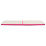 VidaXL tapis de gymnastique avec pompe gonflable 700x100x20 cm PVC rose