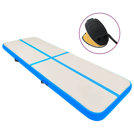 Mat de gymnastique Vidaxl avec pompe gonflable 700x100x20 cm PVC BAUW