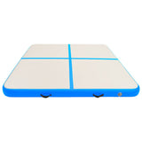 Mat de gymnastique Vidaxl avec pompe gonflable 200x200x10 cm PVC bleu