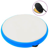 Vidaxx tapis de gymnastique avec pompe gonflable 100x100x10 cm PVC bleu