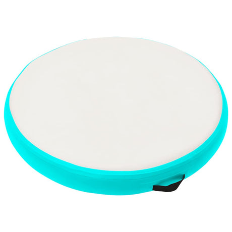 Mat de gymnastique Vidaxl avec pompe gonflable 100x100x10 cm en PVC vert