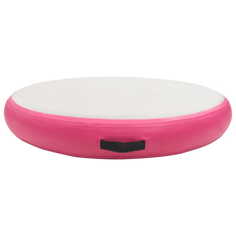 Mat de gymnastique Vidaxl avec pompe gonflable 100x100x15 cm PVC rose
