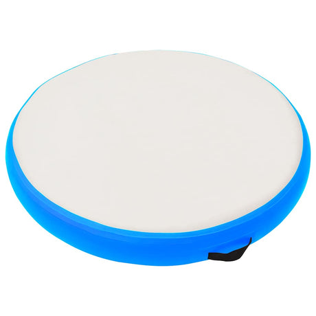 VidaXL Tapis de gymnastique avec pompe gonflable 100x100x15 cm PVC bleu