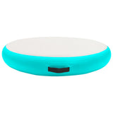 Mat de gymnastique Vidaxl avec pompe gonflable 100x100x15 cm en PVC vert