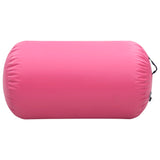 Vidaxl gymnastikrolle med pumpe oppustelig 100x60 cm pvc pink