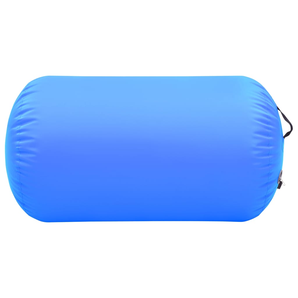 Vidaxl gymnastikrolle med pumpe oppustelig 100x60 cm pvc blå