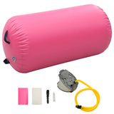 Rôle de la gymnastique Vidaxl avec pompe gonflable 120x75 cm PVC rose