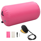 Rôle de la gymnastique Vidaxl avec pompe gonflable 120x90 cm PVC rose