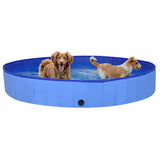 Vidaxl chien piscine pliable 200x30 cm PVC bleu