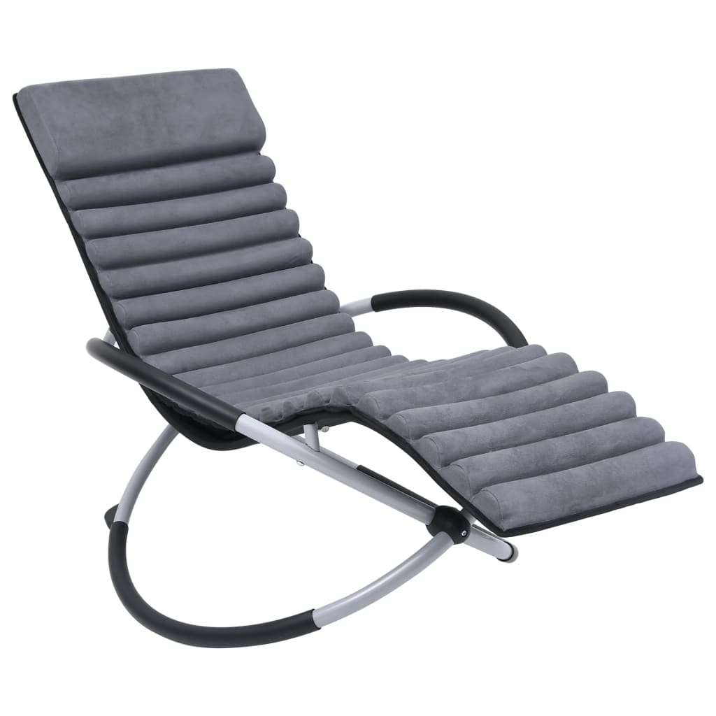 Vidaxl Lounger polštář semišový šedá