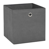 Boîtes de rangement Vidaxl 4 PCS 28X28X28 CM GREN EN TISSAUX NON TIVÉ