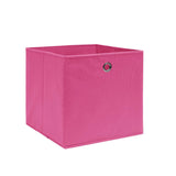 Vidaxl Storage Boxes 4 PCS 28x28x28 cm Nonwoven Fabric Pink