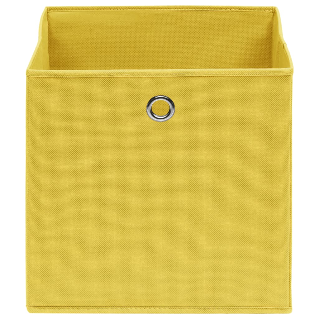 Vidaxl Storage boxes 4 pcs 28x28x28 cm Nonwoven Fabric yellow