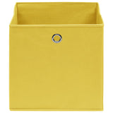 Vidaxl Storage boxes 4 pcs 28x28x28 cm Nonwoven Fabric yellow