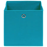 Scatole di archiviazione Vidaxl 4 pezzi 28x28x28 cm tessuto non tessuto blu baby