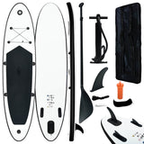 Vidaxl stand-up paddleboard opblaasbaar zwart en wit