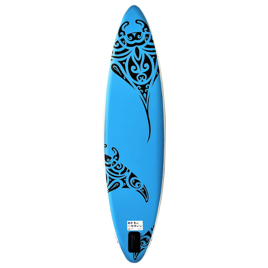 Vidaxl stand up paddleboard Set gonflable 305x76x15 cm bleu