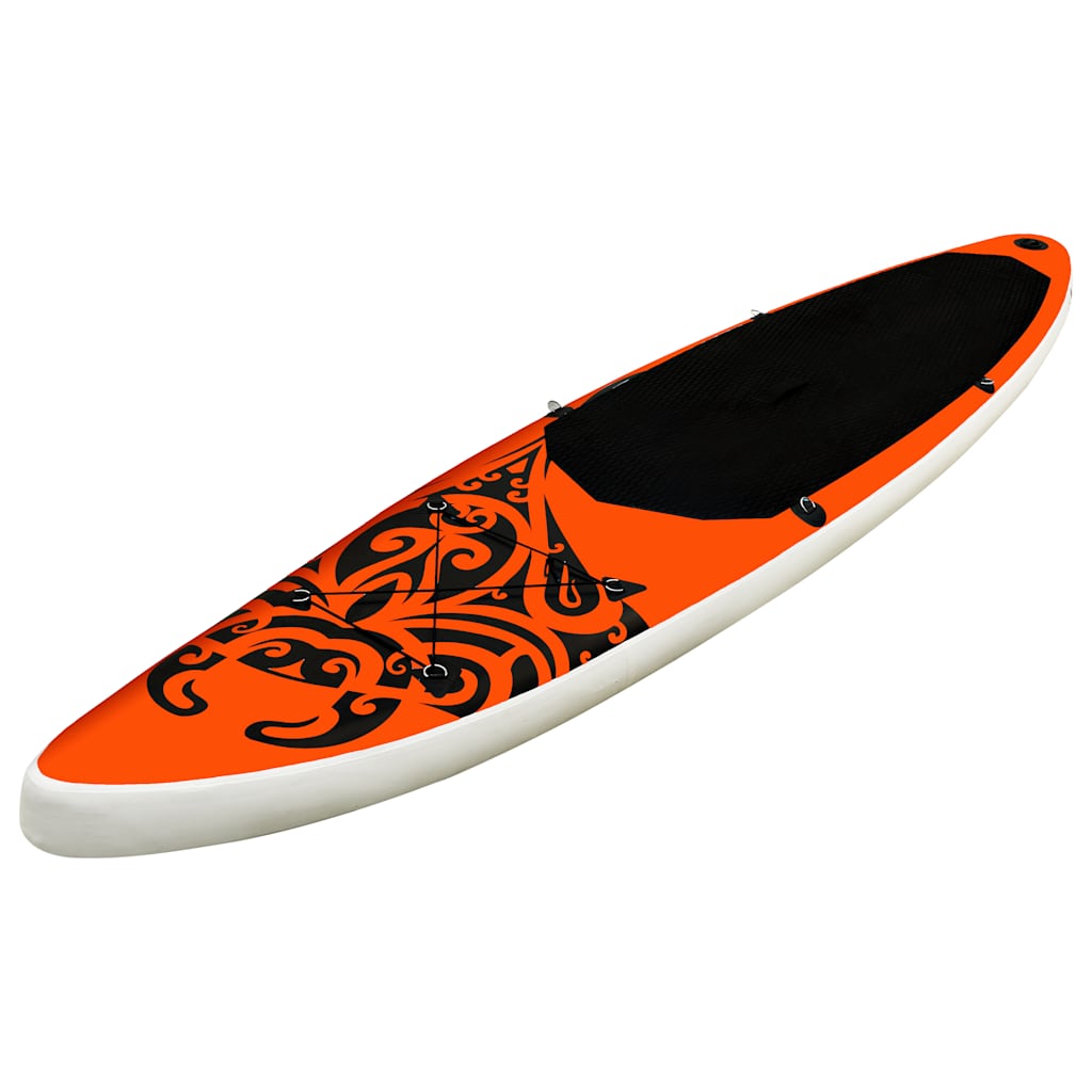 Vidaxl Stand Up Paddleboard Set napihljiv 366x76x15 cm oranžna