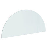 Vidaxl glass plate for fireplace Half -round 1200x500 mm