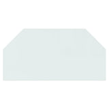 Vidaxl Glass Plate Foyer hexagonal 100x50 cm