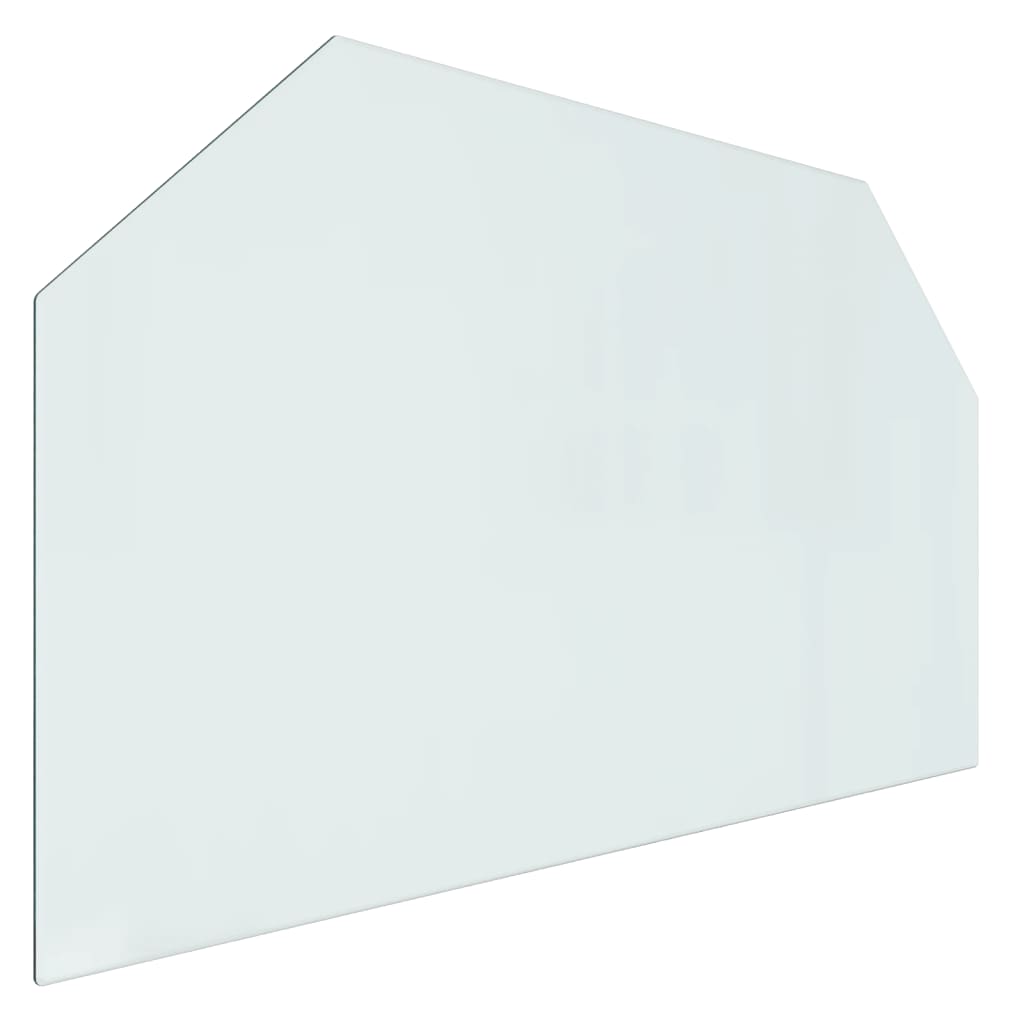 Vidaxl glass plate fireplace hexagonal 100x60 cm