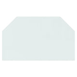 Vidaxl Glass Plate Foyer hexagonal 100x60 cm