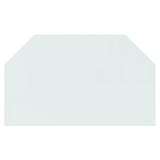 Vidaxl glass plate fireplace hexagonal 100x60 cm