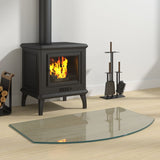 Vidaxl glass plate fireplace 80x50 cm