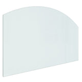 Cheminée de plaque de verre vidaxl 100x60 cm