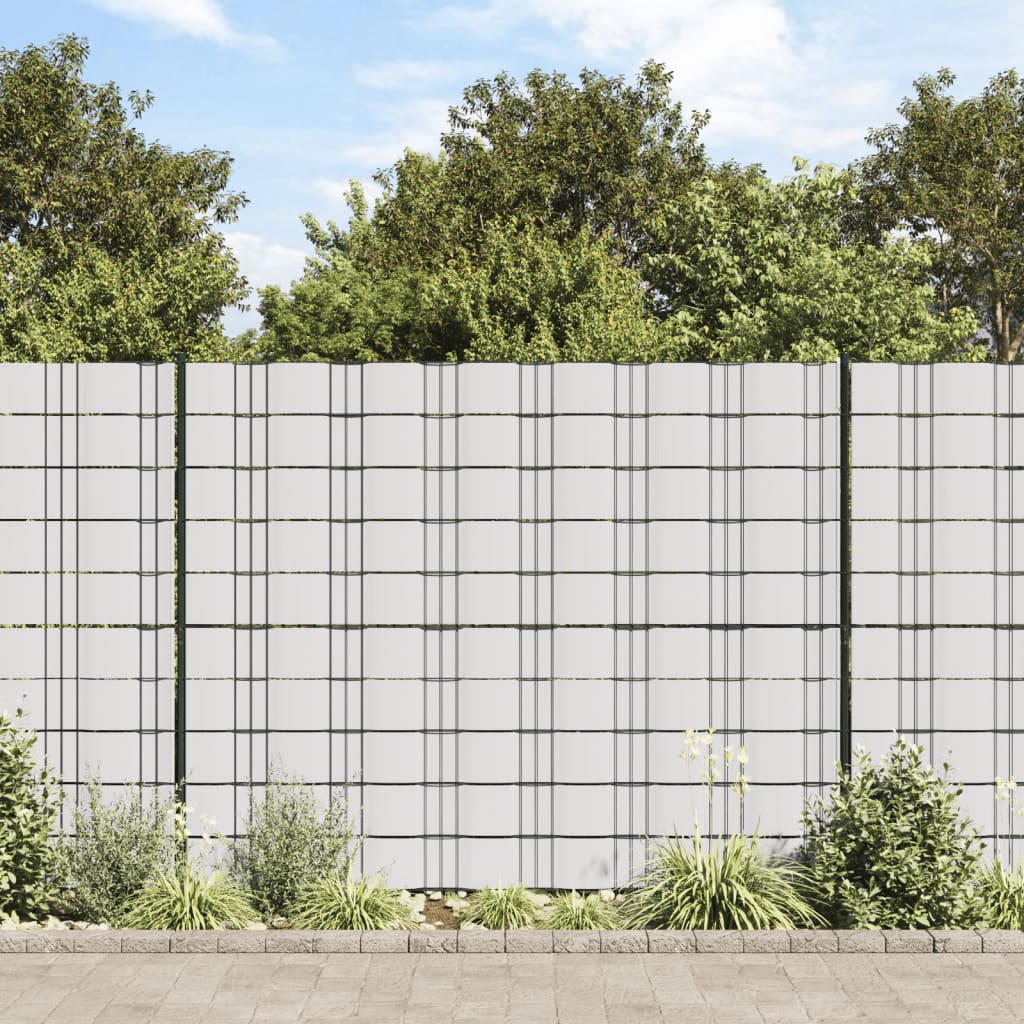 Vidaxl Garden Screen 70x0.19 M PVC blanc