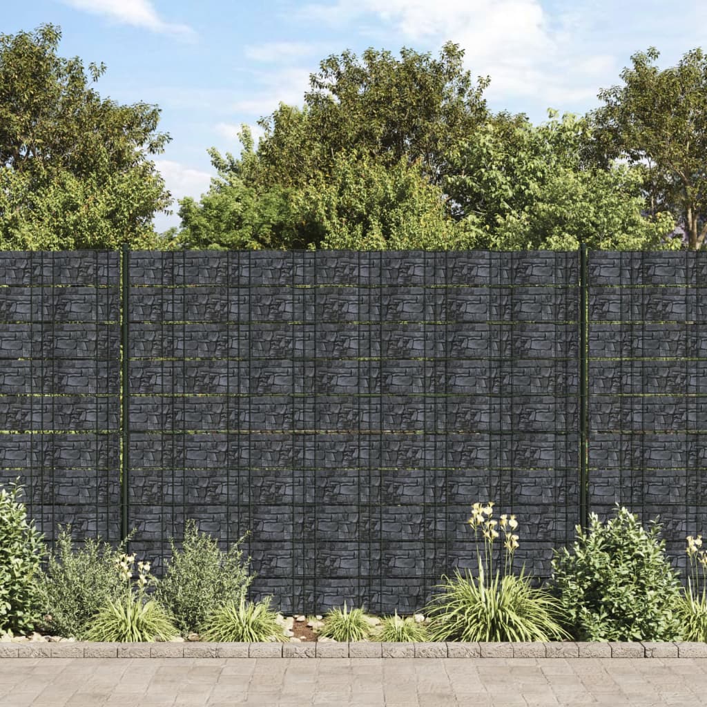 Vidaxl Garden Screen 70x0.19 M PVC Gray