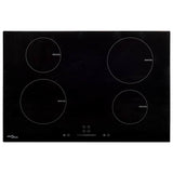 Vidaxl Induction Hob 4 zones Contrôle tactile 7000 W 77 cm Verre