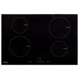 Vidaxl Inducción Hob 4 zonas Control táctil 7000 W 77 cm vidrio