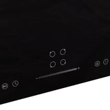 Vidaxl Induction Hob 4 zones Contrôle tactile 7000 W 77 cm Verre