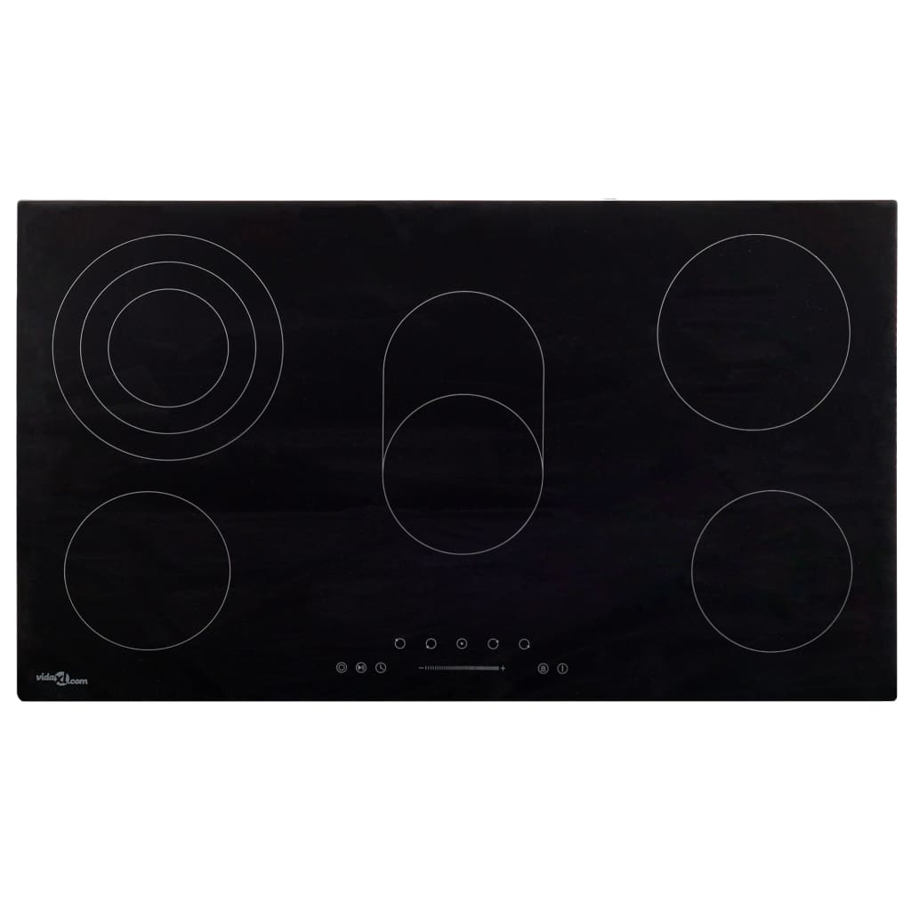 Vidaxl Ceramic HOB 5 zóny vaření dotykové ovládání 8500 W 77 cm