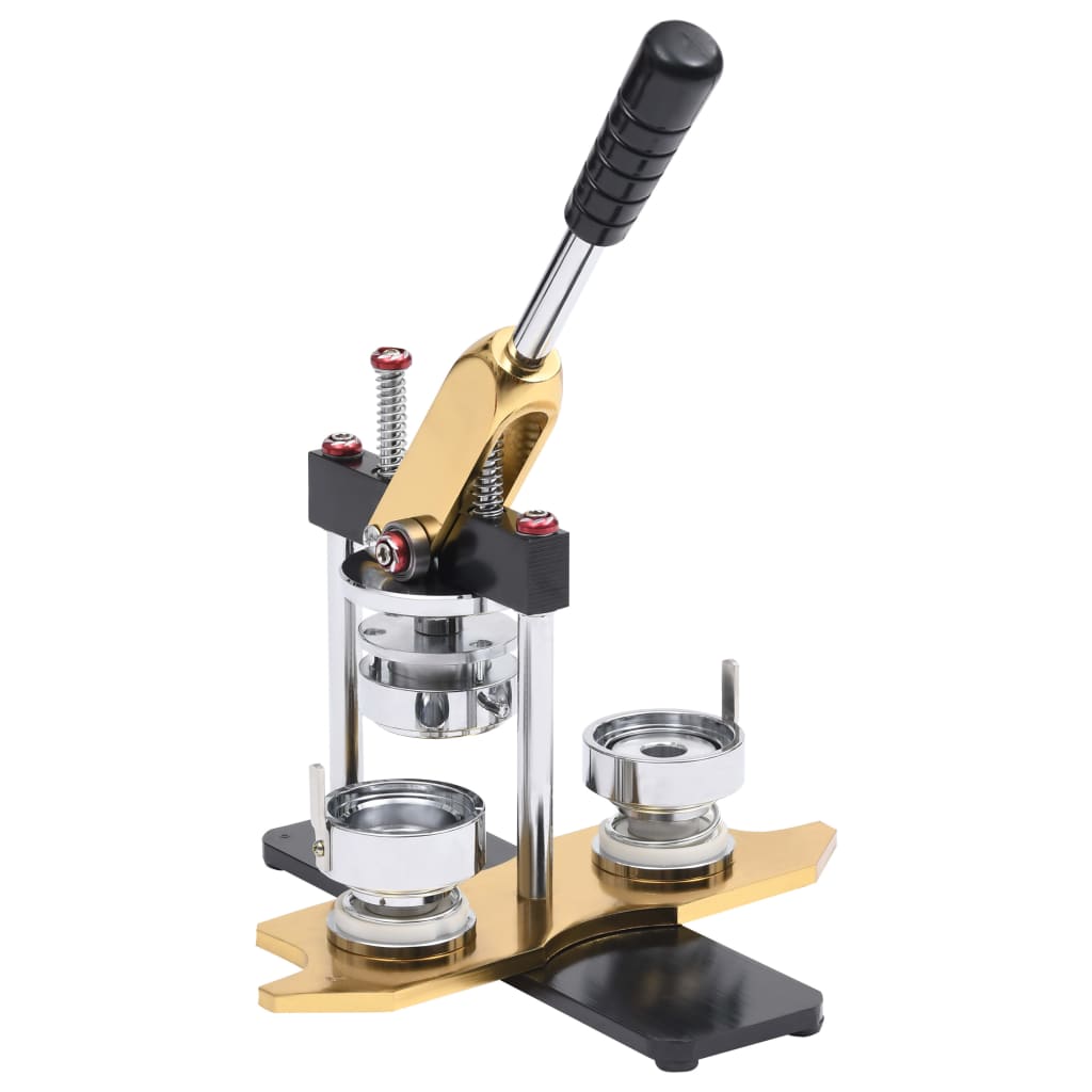 Vidaxl Machine à bouton exécuté Déjeuner avec 500 pièces de bouton ST 37 mm