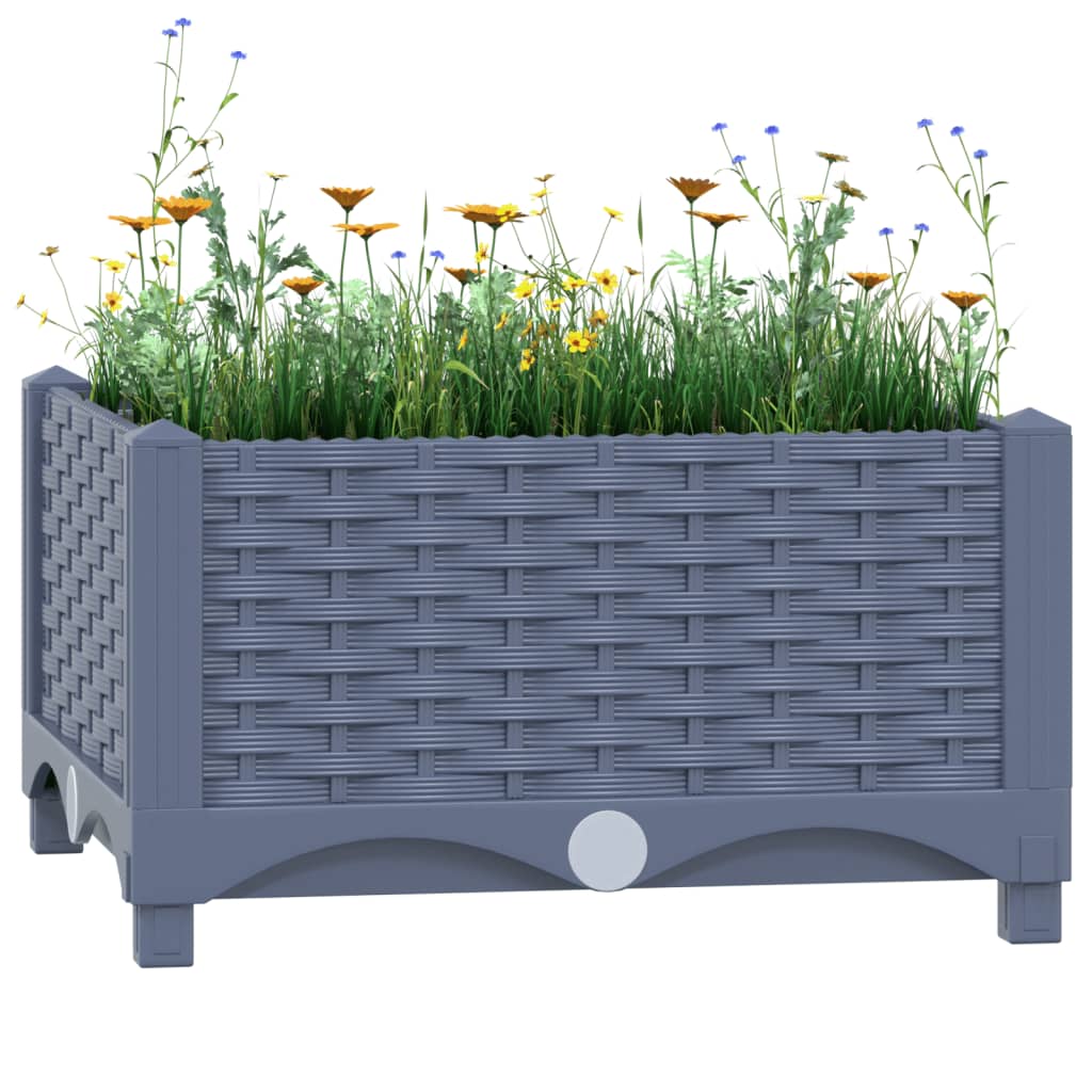 Vidaxl Planter je dvignil 40x40x23 cm polipropilen