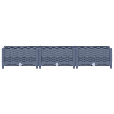Vidaxl Planter enlevé 120x40x23 cm en polypropylène