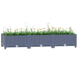 Vidaxl Planter hevet 120x40x23 cm polypropylen