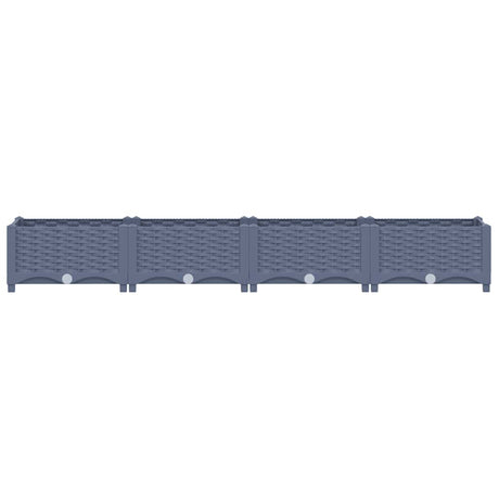 Vidaxl Planter élevé 160x40x23 cm en polypropylène