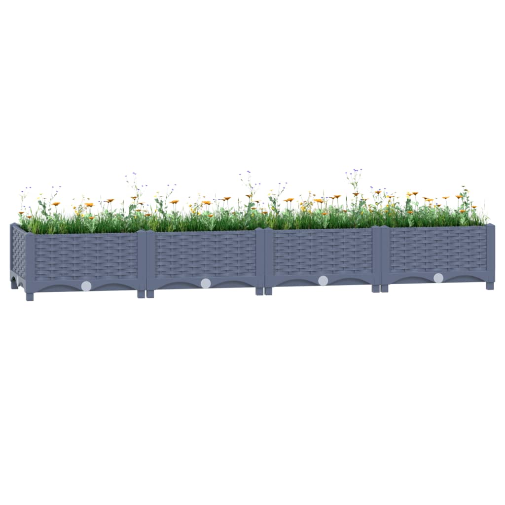 Vidaxl Planter élevé 160x40x23 cm en polypropylène